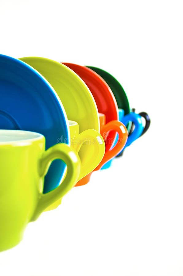 Coffee cups in line stock images Coffee cups in line stock images