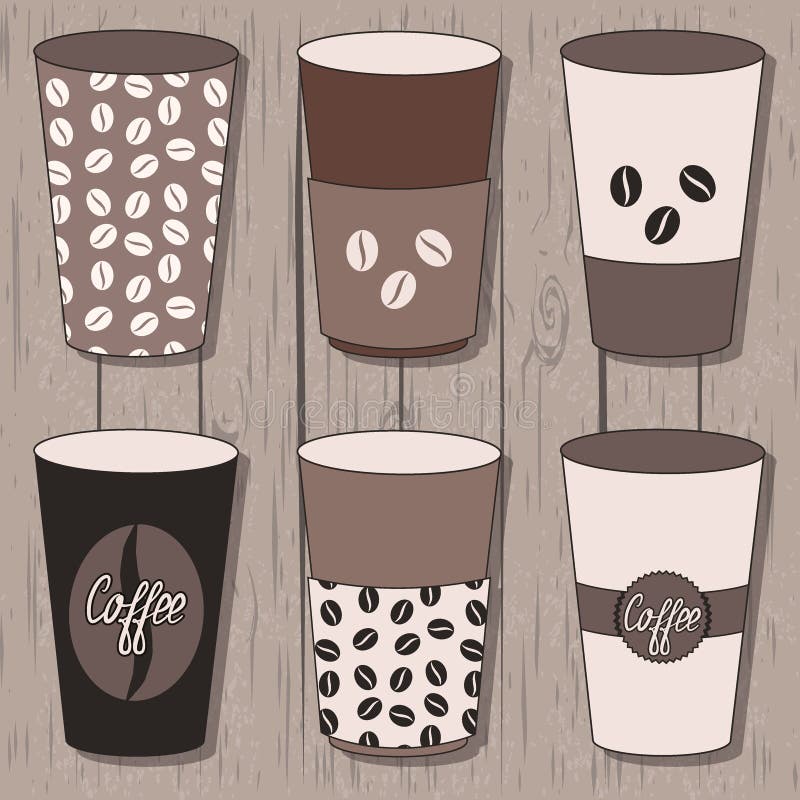 Coffee cups set