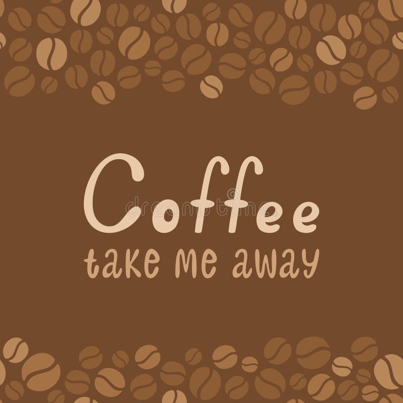 Coffee design lettering. Menu for restaurant, cafe royalty free illustration