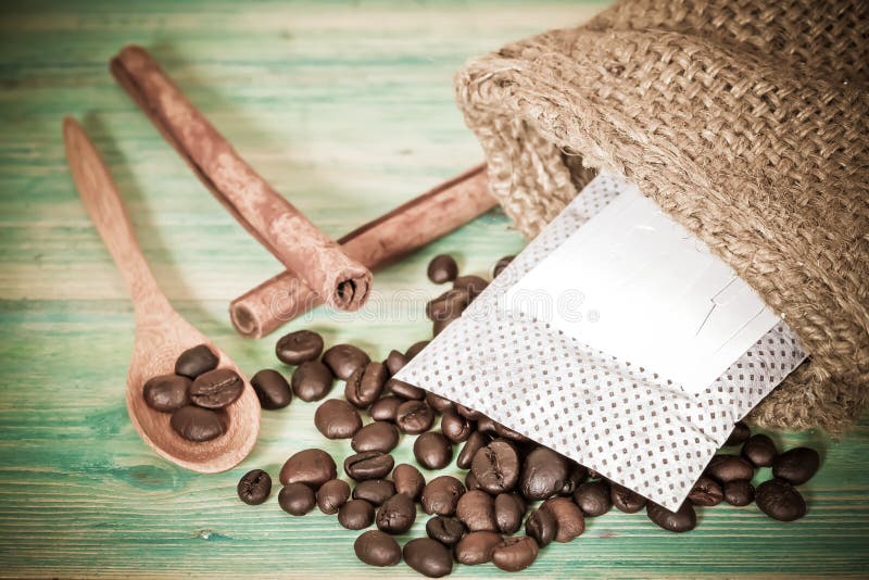 Coffee drip package stock image. Image of drip, design 86712869