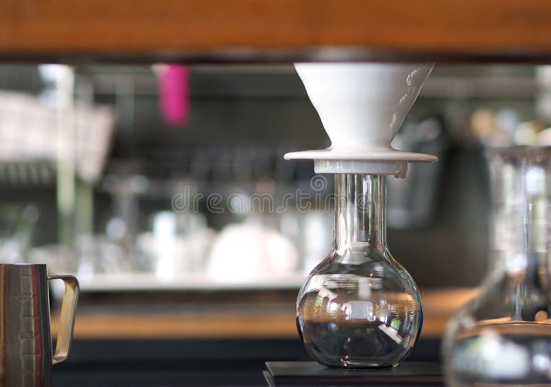 Coffee Drip setup. stock image. Image of glass, drink 78383155