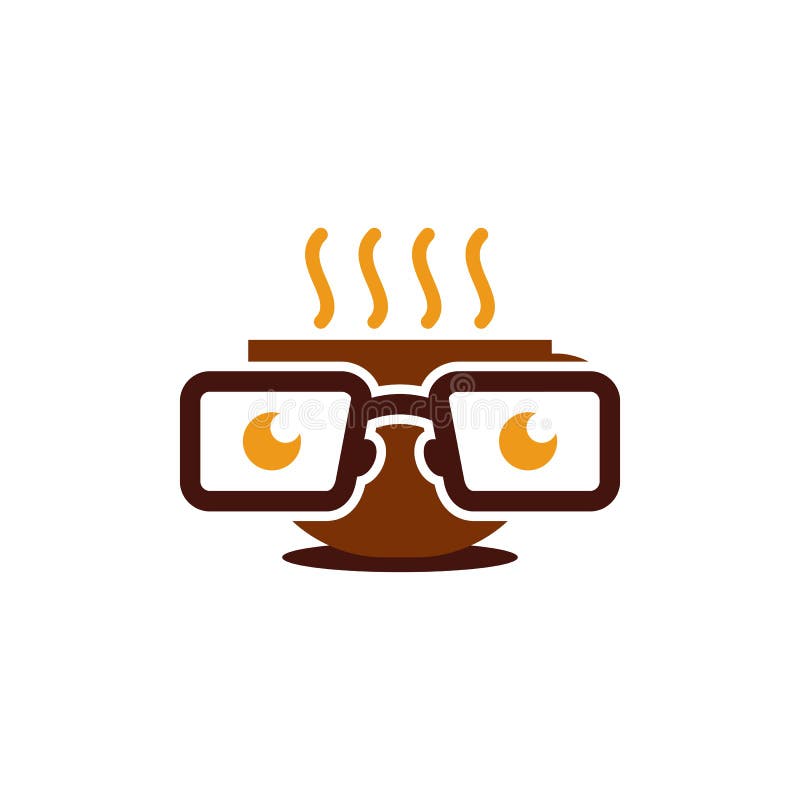 Download Coffee Geek Logo Icon Design Stock Vector - Illustration of club, face: 126058043