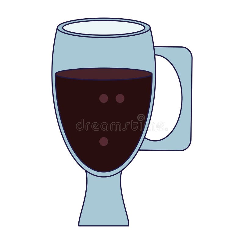 Coffee glass cup drink stock vector. Illustration of breakfast 141253646