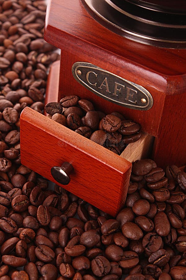 Coffee Grinder stock image. Image of aroma, blue, dark 14914323