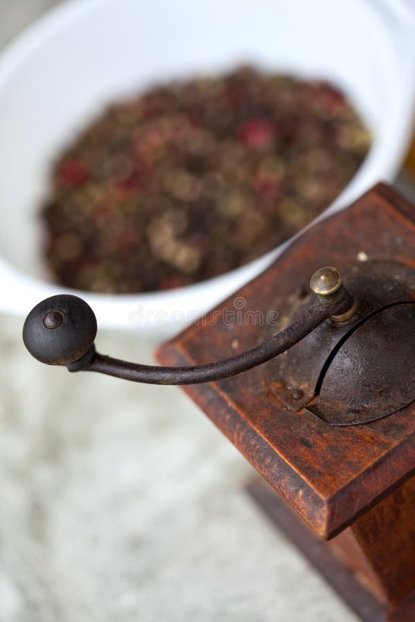 Peppercorns and coffee stock photo. Image of peppercorns 38519106