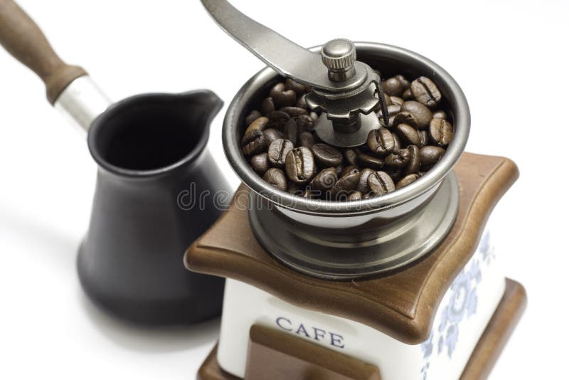 Oldfashioned Coffee Grinder Stock Image Image of handle, espresso