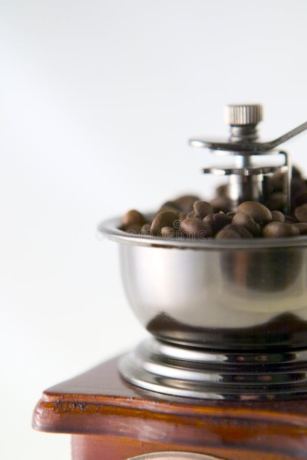 Coffee in Grinder