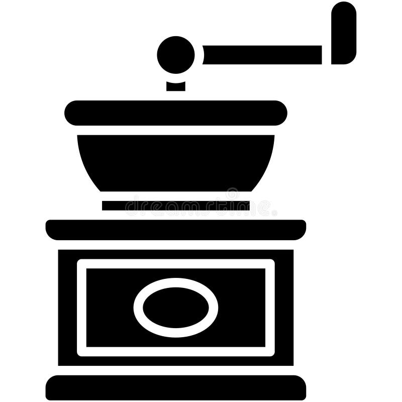 Coffee Grinder Icon, Coffee Shop Related Vector Stock Vector