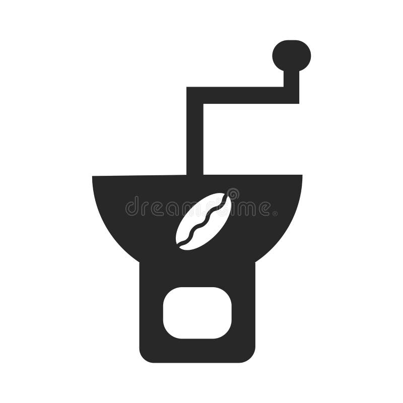 Coffee Grinder Icon Vector Sign and Symbol Isolated on White Background
