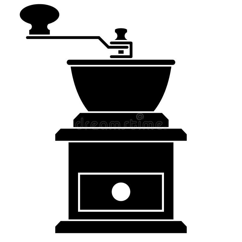 Coffee grinder icon stock illustration. Illustration of process 141099712
