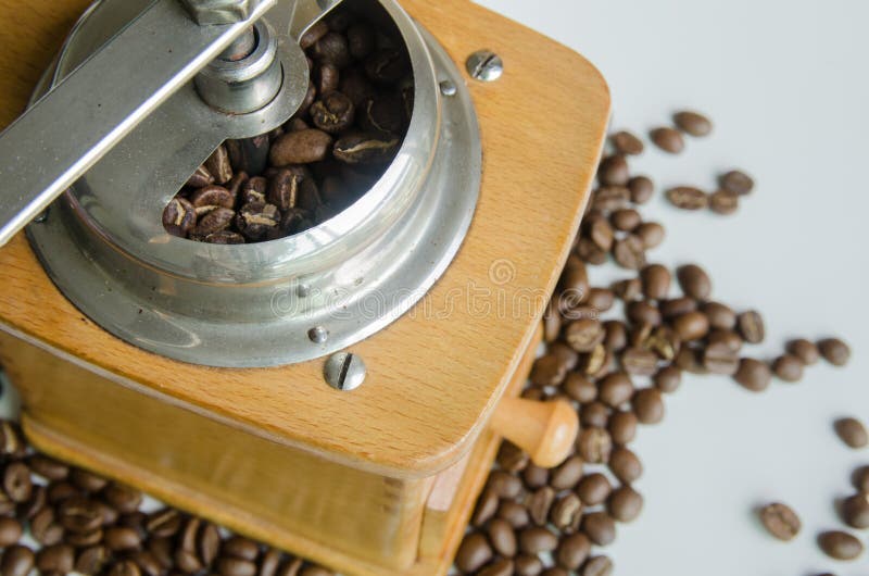 Coffee grinder stock image. Image of roasted, style, fresh 34389407