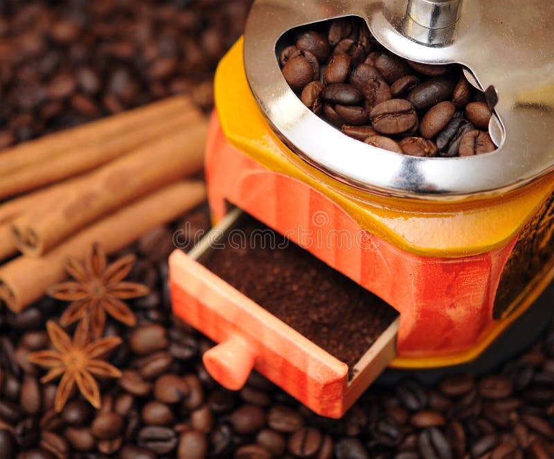 Coffee grinder stock photo. Image of cinnamon, bean, brown 30186544