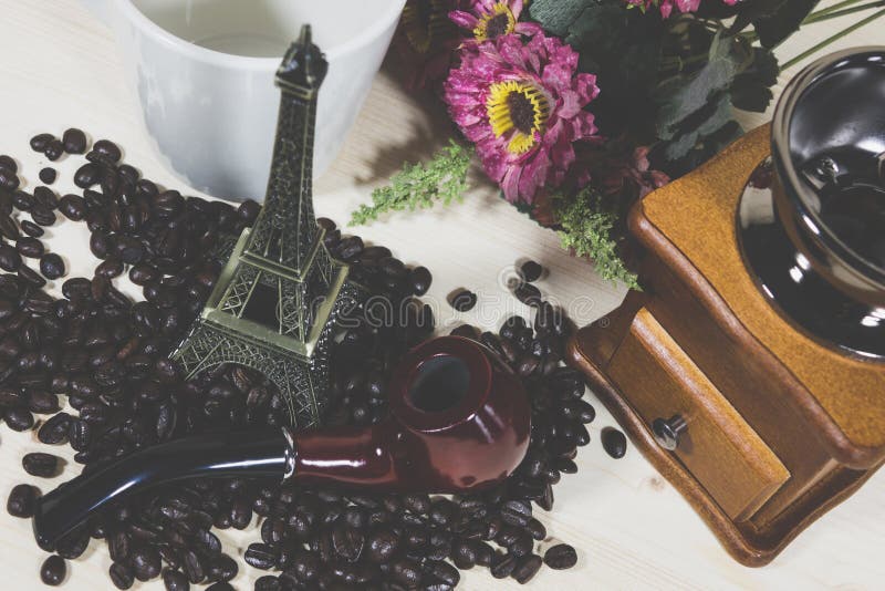 Pipe and coffee stock photo. Image of passion, coffee 18492560