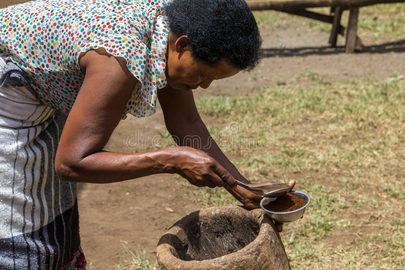 Coffee growing in Africa editorial image. Image of landscape 62896645