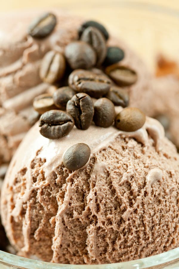 Coffee ice cream stock image. Image of fresh, scoop, restaurant 23850053