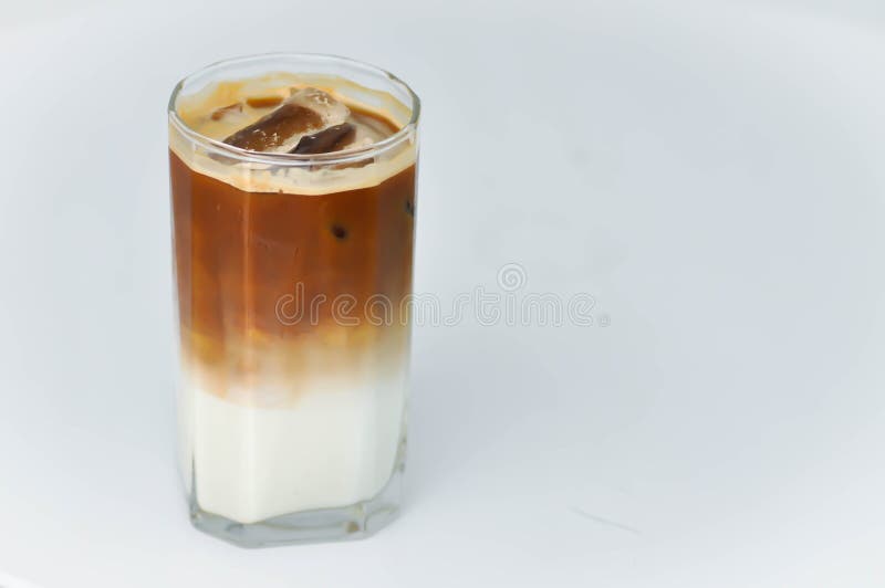 Coffee , iced coffee or iced latte coffee or iced mocha stock photography