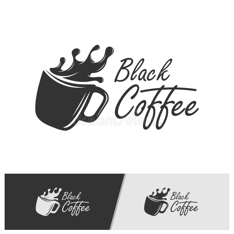 Coffee Icon Logo Concept Vector Template. Cup with Coffee Glass Logo
