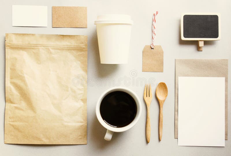 Download Coffee Identity Branding Mockup Set Stock Image - Image of ...