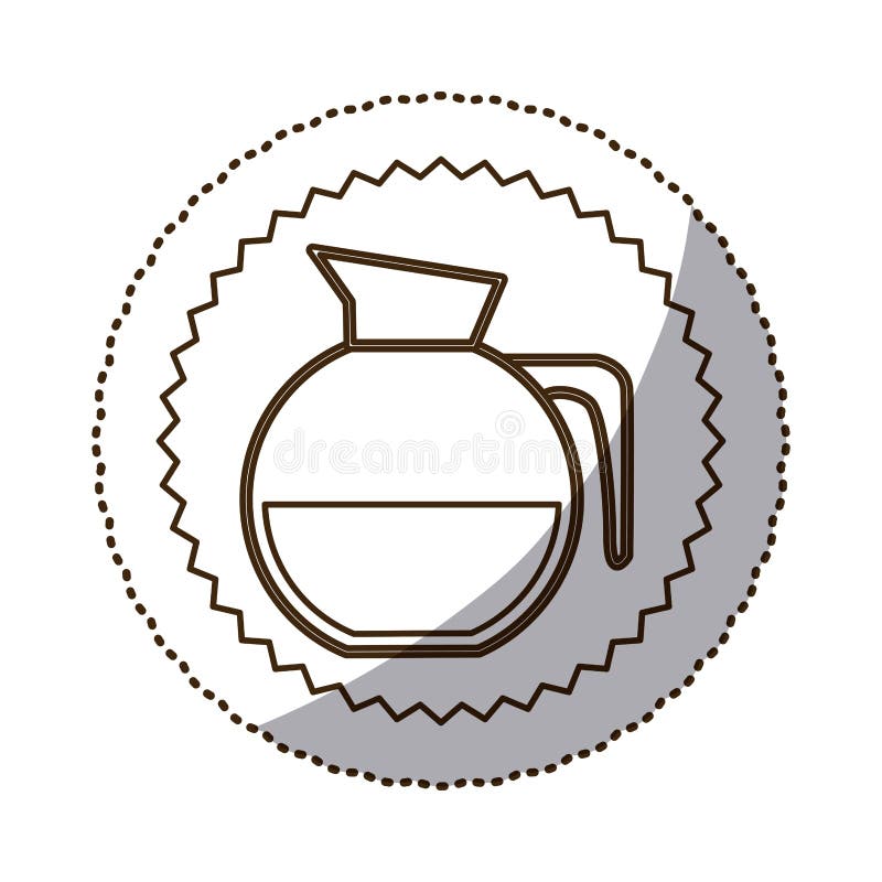 Coffee jug icon image stock illustration. Illustration of food 86210962