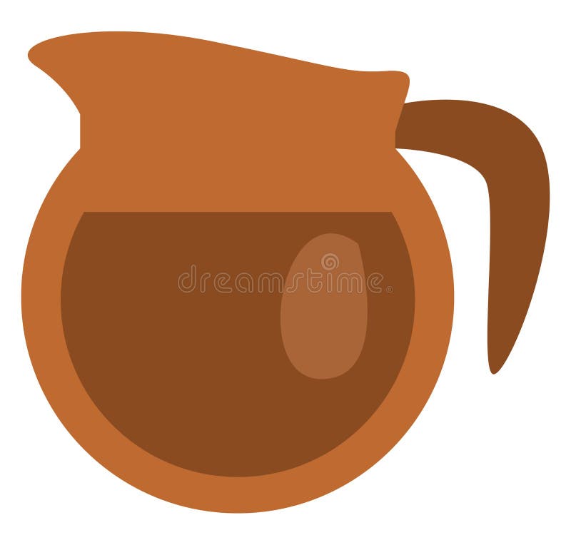Coffee jug, icon stock vector. Illustration of icon 259400841