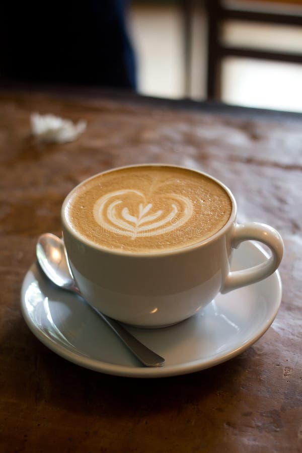 Coffee latte cup stock image. Image of romantic, fresh - 34916029