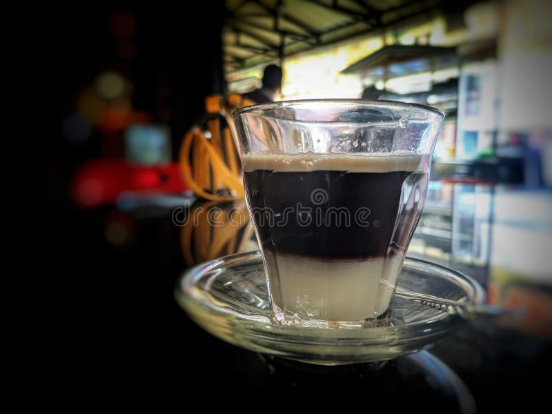 Coffee with a Little Milk Produce a Great Taste Stock Photo Image of great, taste 213017426