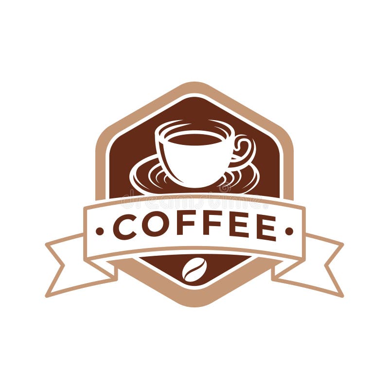 Coffee Logo Design Vector Illustration. Retro Vintage Coffee Logo ...