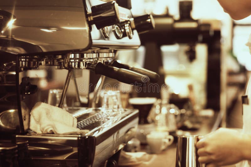 Coffee Machine in Coffee Shop Stock Image Image of house, used 61471077