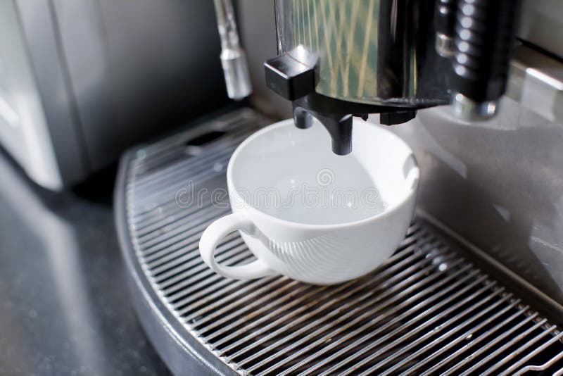 Coffee Machine and cup stock photo. Image of boiler, coffeemaker 51356168