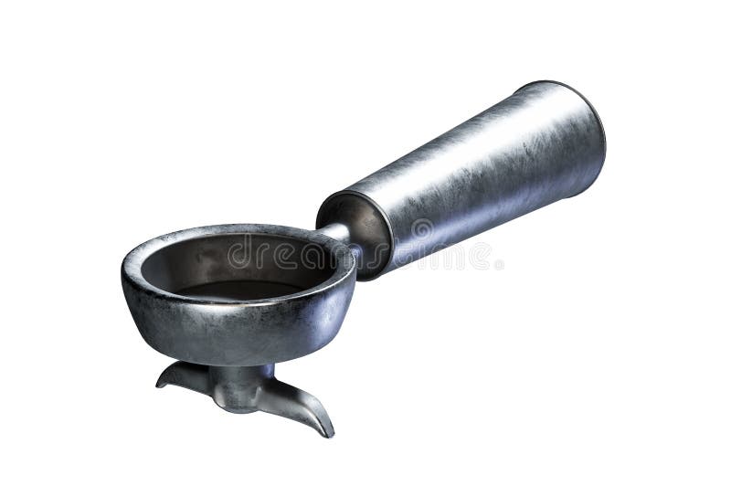 Coffee Machine Holder with Ground Roasted Beans 3d Render Stock