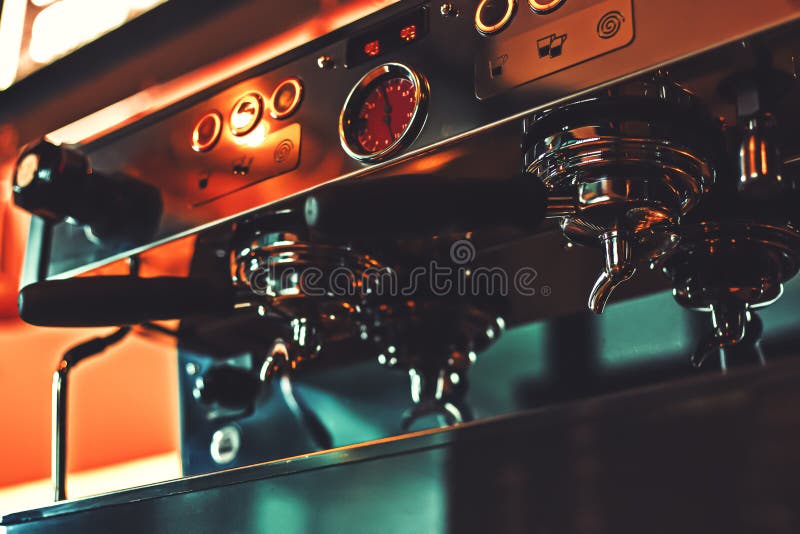 The Coffee Machine at Coffee Shop Stock Image Image of caffeine, work