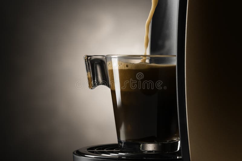 Coffee machine stock image. Image of close, prepare, cafe 58208909
