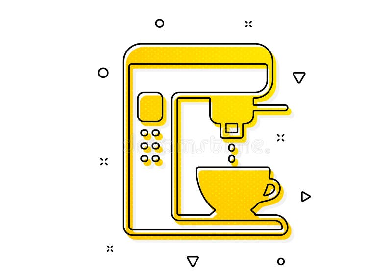 Coffee Maker Icon. Vending Machine Sign. Make Tea. Vector Stock Vector