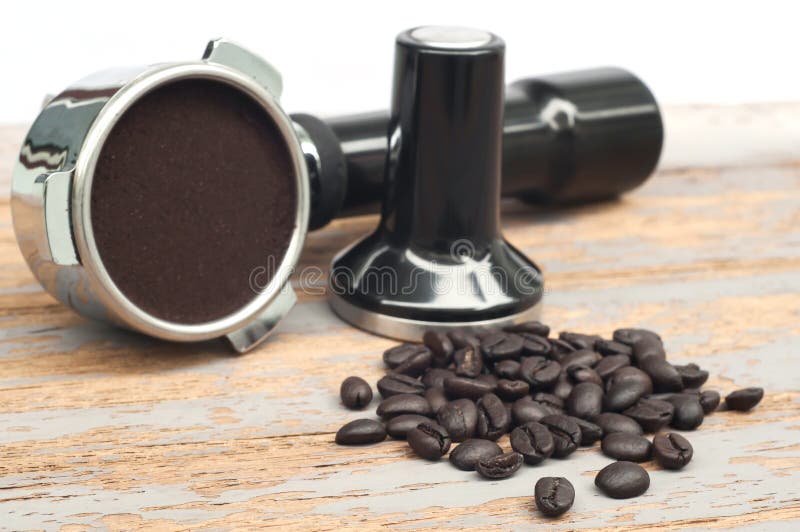 Coffee making equipment. stock image. Image of barista 41793109