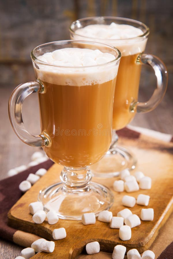 Coffee with marshmallow stock photo. Image of tasty, ingredient 78601222
