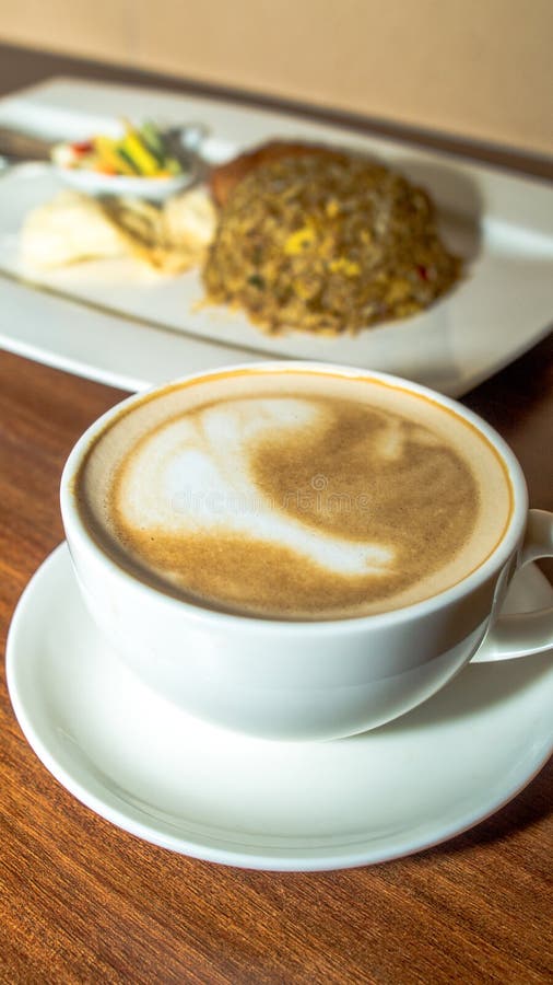 Coffee and meal stock image. Image of appetizing, nutrition 96723299