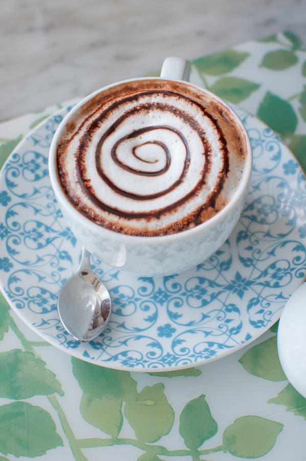 Coffee with Milk and Chocolate Stock Photo Image of espresso, organic