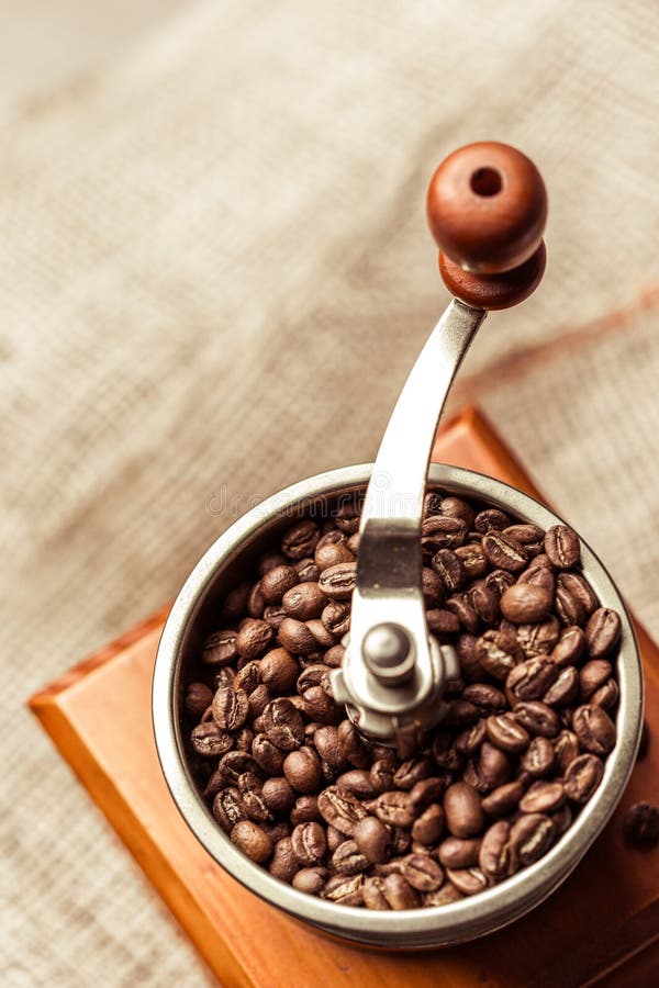 Coffee mill stock image. Image of coffee, burlap, life 65817287