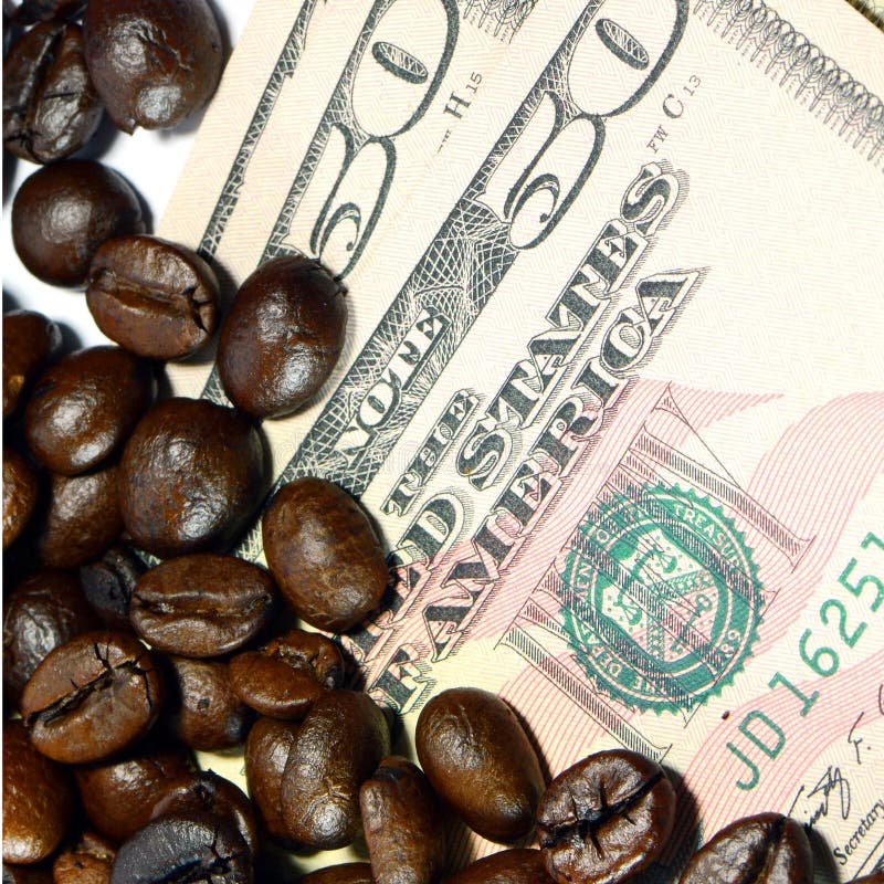 Coffee and Money. stock image. Image of espresso, late 33046891