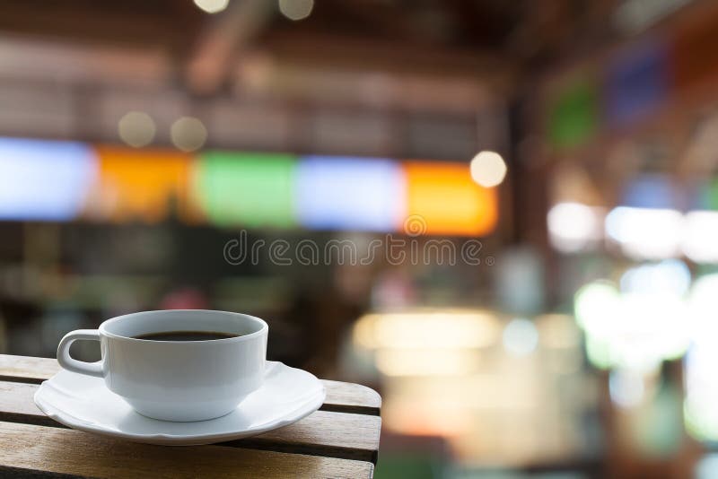 Coffee Mug in Coffee Shop Cafe Stock Image Image of shop, interior