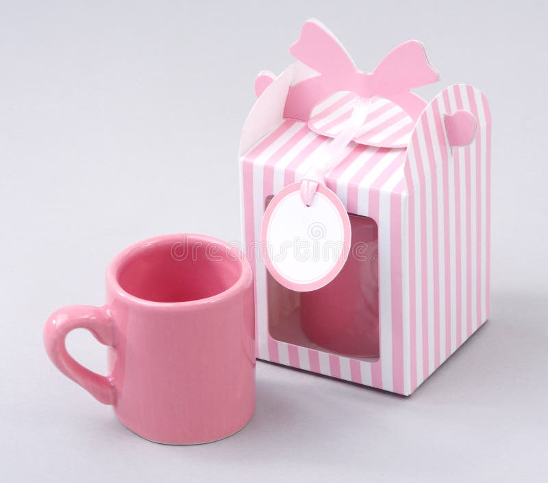 Coffee mug with gift box stock photo. Image of wedding ...