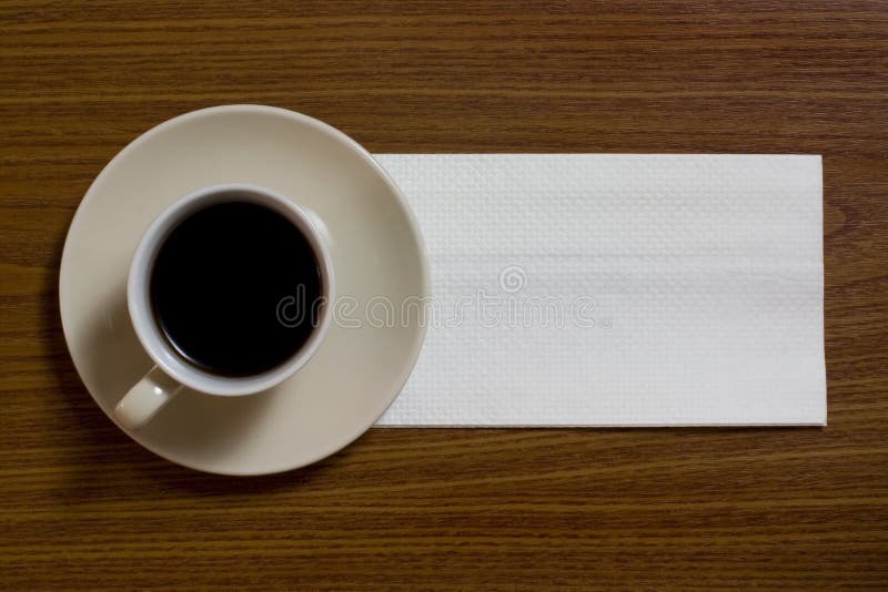 Coffee with napkin