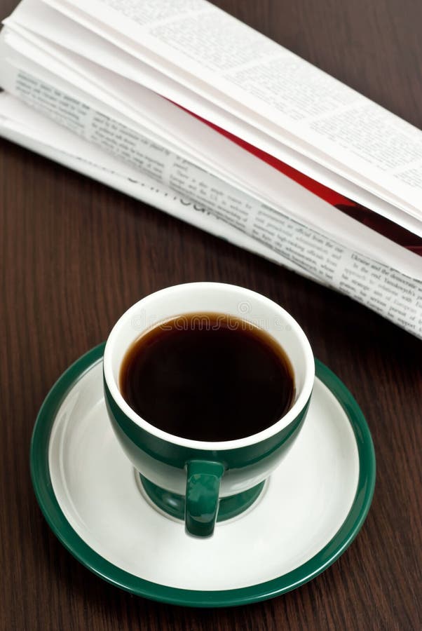 Coffee and newspaper