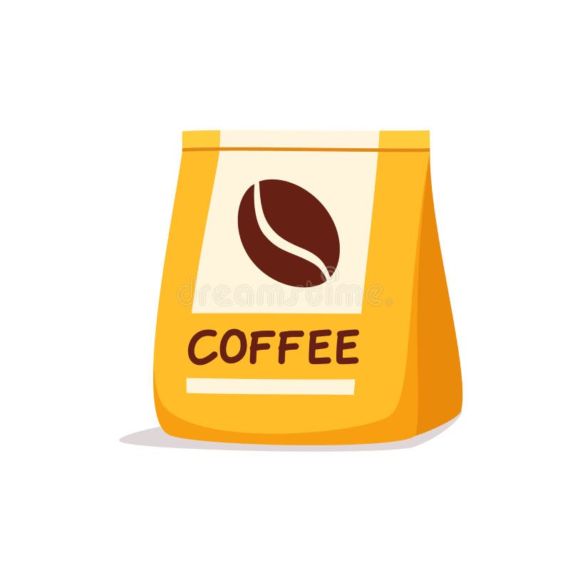 Coffee Pack with Good Quality with Good Color Stock Vector