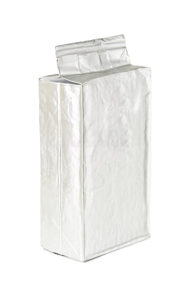 Coffee packaging stock image