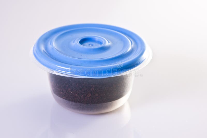 Coffee in Plastic Airtight Container Stock Photo Image of isolated