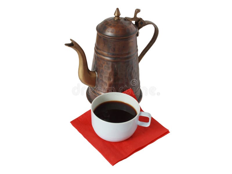 Coffee-pot with coffee