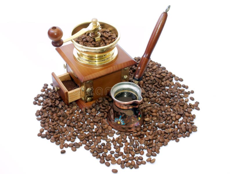 Coffee pot and Coffee-grinder