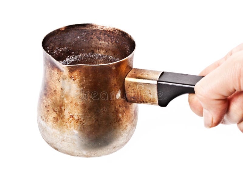 Coffee pot and cup stock photo. Image of white, espresso 24268294