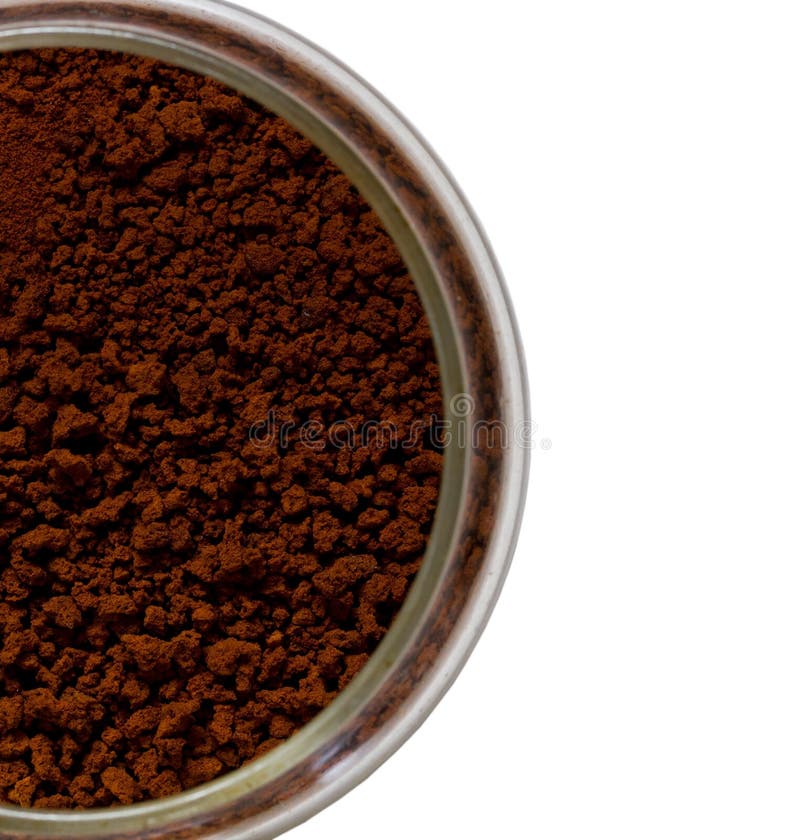 Coffee Powder in the Bottle Stock Photo Image of beverage, brown